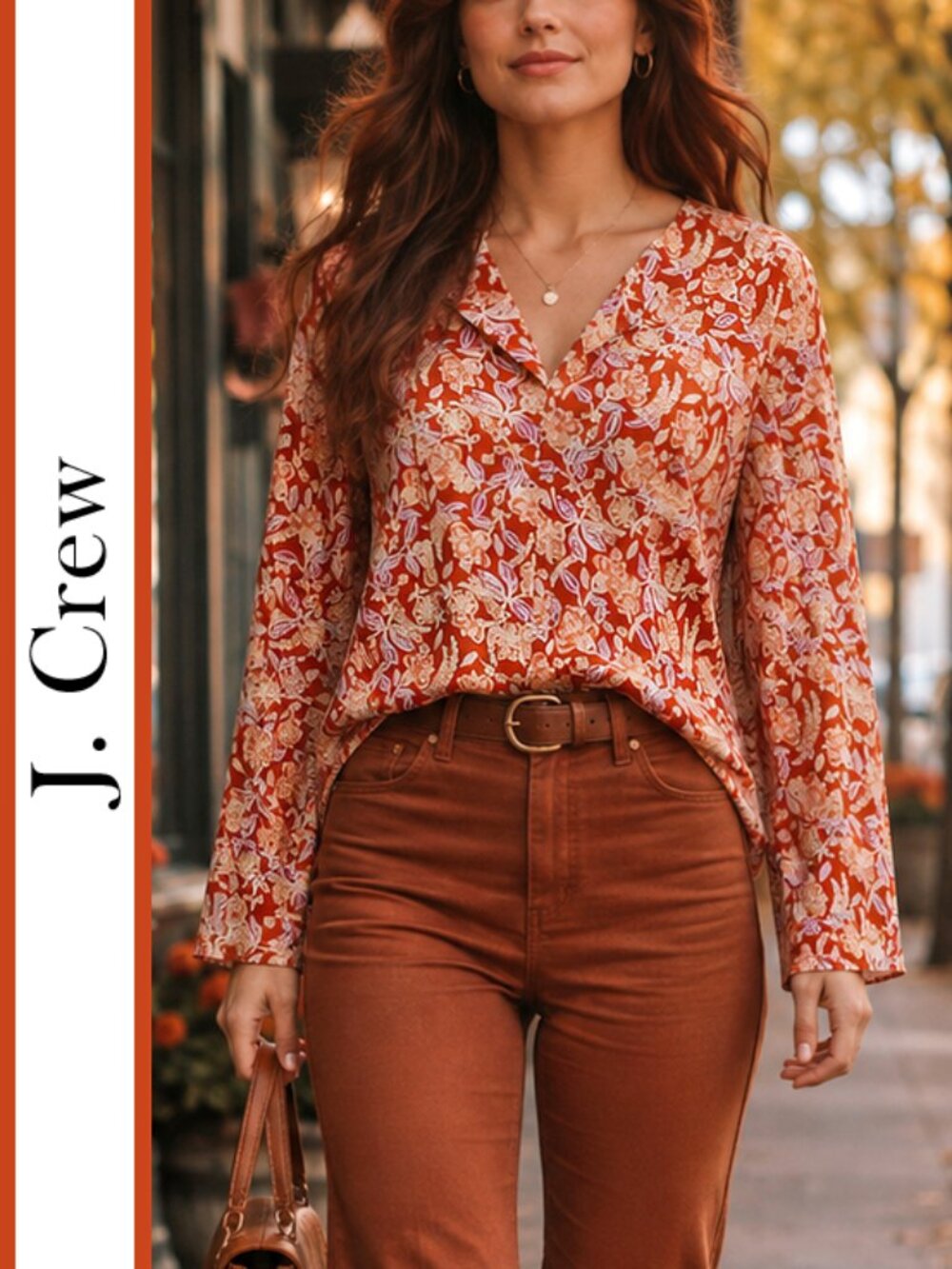 J. Crew | Ramie 'Painted Block Print' Tunic Top